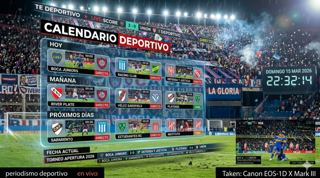 agenda de partidos del futbol argentino fixture