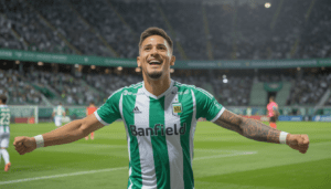 Banfield celebra gol en Copa Argentina