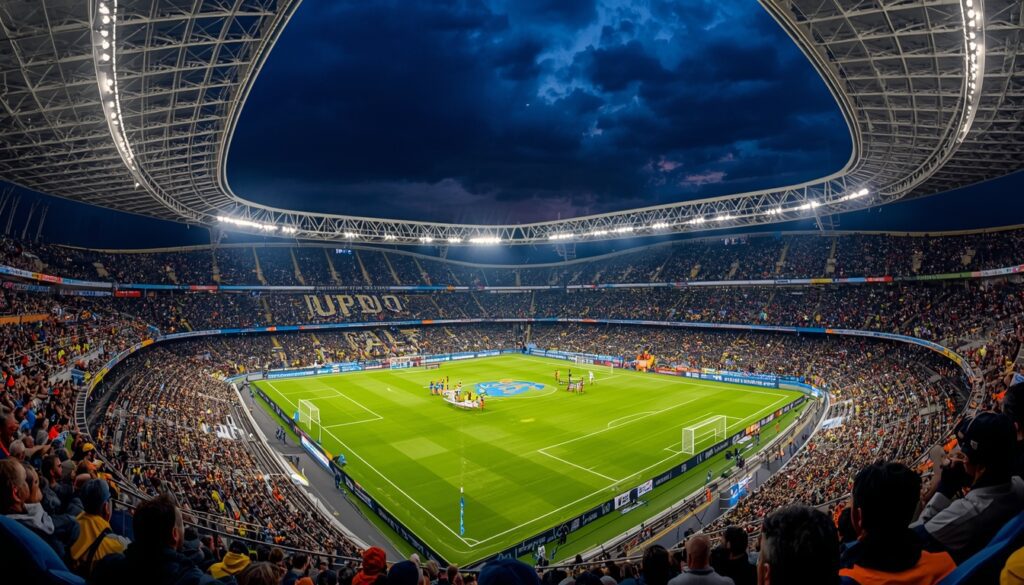 Vista panorámica del Claro Arena antes del partido entre Universidad Católica y Boca