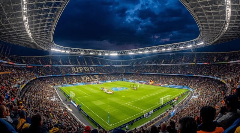 Vista panorámica del Claro Arena antes del partido entre Universidad Católica y Boca