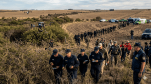operativo de búsqueda con policías y drones por la desaparición de una niña en Córdoba