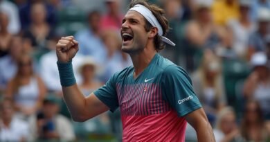Francisco Cerúndolo celebra un punto en el Miami Open 2026