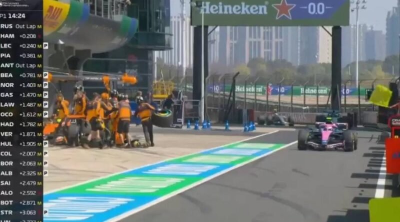 Franco Colapinto durante los entrenamientos del Gran Premio de China de Fórmula 1 con el equipo Alpine