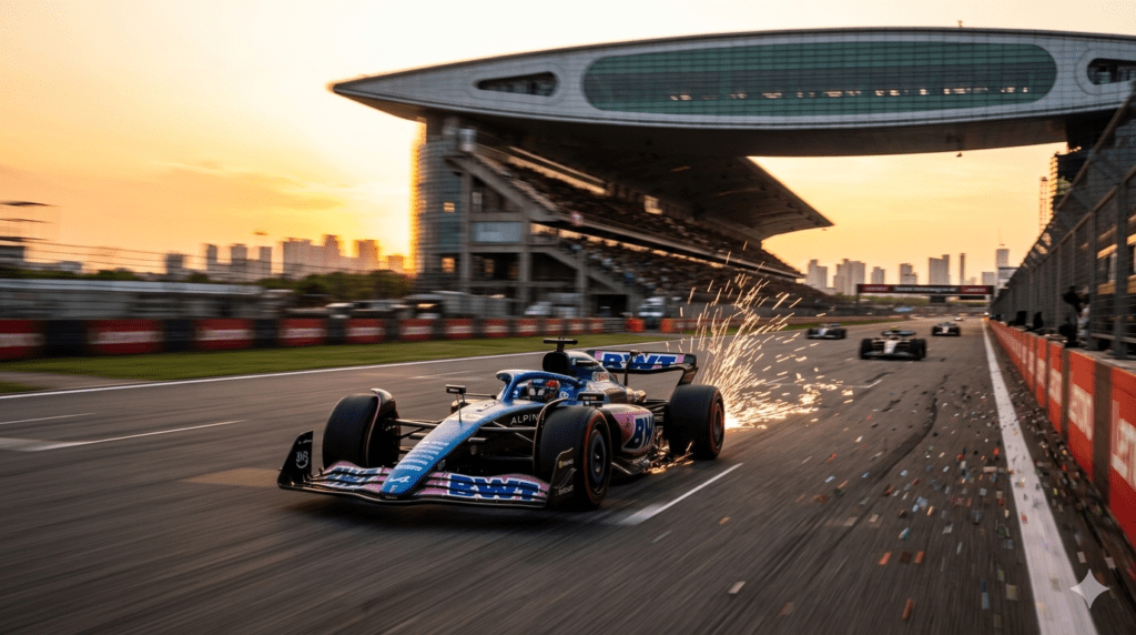 Franco Colapinto durante el Gran Premio de China de Fórmula 1 2026