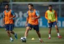 Jugadores de la Selección Argentina en entrenamiento