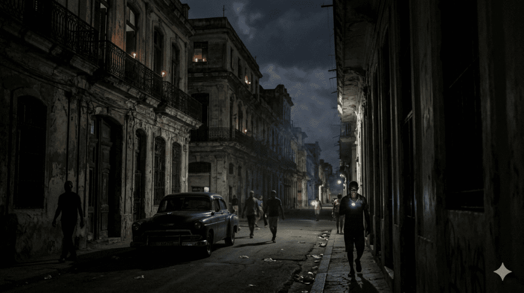 apagón total en La Habana en medio de la crisis energética