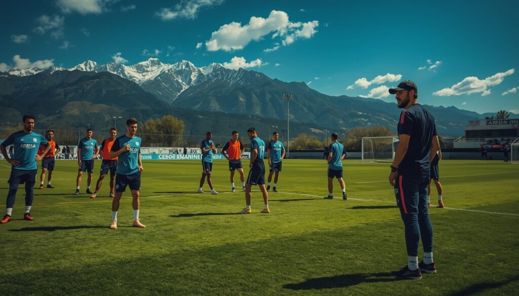 Entrenamiento de la Selección Argentina previo a los amistosos