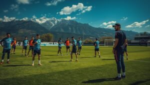 Entrenamiento de la Selección Argentina previo a los amistosos