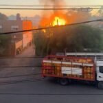 Pánico en Mariano Acosta: garrafas