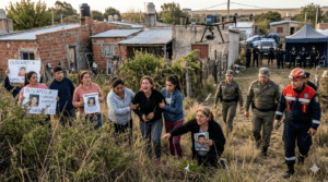 familiares de una niña desaparecida en Córdoba durante la búsqueda