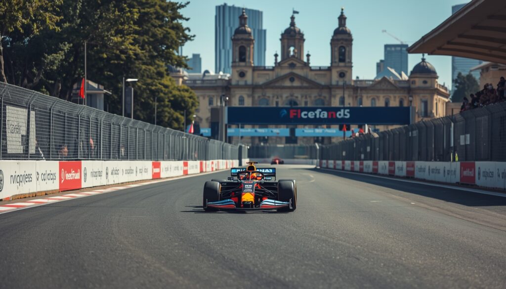 Franco Colapinto conduciendo un Fórmula 1 en Buenos Aires