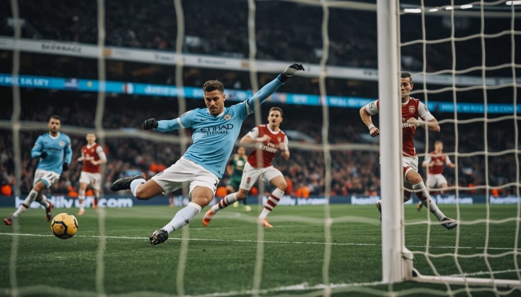 Nico O'Reilly convierte el primer gol del Manchester City
