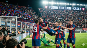 Luciano Vietto convierte uno de los goles en la victoria de San Lorenzo por Copa Argentina
