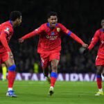 jugadores del psg celebrando gol ante chelsea en champions league