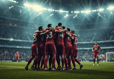 Jugadores de Independiente celebrando un gol ante Atenas por Copa Argentina