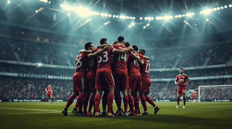 Jugadores de Independiente celebrando un gol ante Atenas por Copa Argentina
