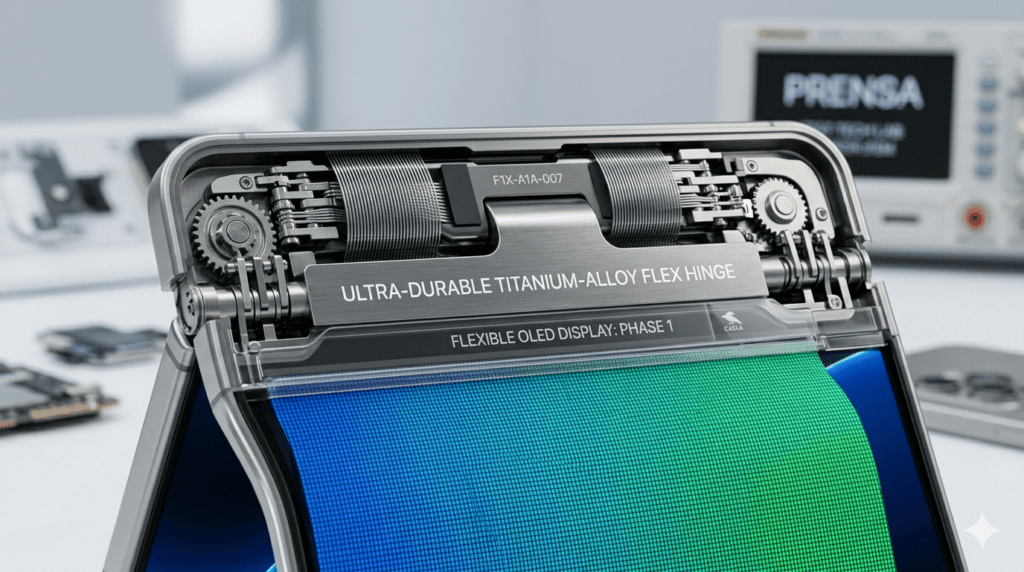 iPhone plegable de Apple con pantalla abierta tipo tablet