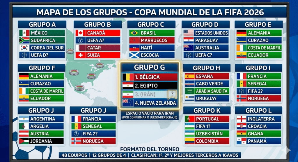 Posibles selecciones que podrían reemplazar a Irán en el Mundial 2026