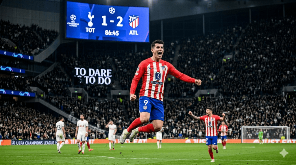 julian alvarez festejando gol atletico madrid champions