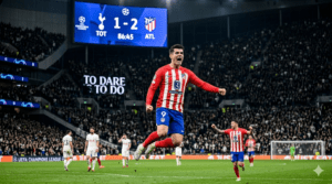 julian alvarez festejando gol atletico madrid champions