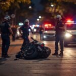 Motocicleta utilizada por delincuentes en intento de robo en Moreno