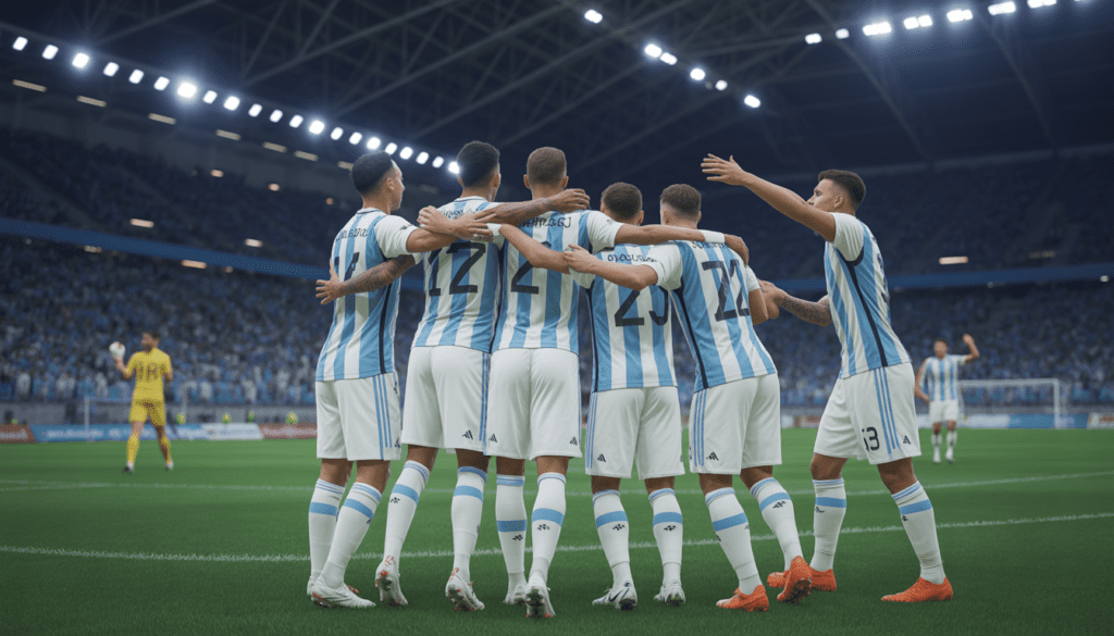 Maravilla Martínez celebrando su gol con Racing