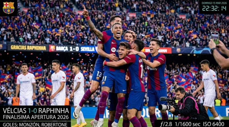 Raphinha celebra su hat-trick ante Sevilla en LaLiga