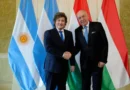 Javier Milei durante una visita oficial en Hungría
