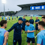 Scaloni analiza sorpresas y Argentina confirma amistoso en La Bombonera Scaloni durante un entrenamiento de la Selección Argentina