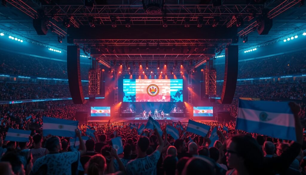 Shows musicales en La Bombonera antes del partido Argentina vs Zambia