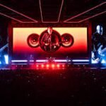 Soda Stereo en el estreno del show Ecos en el Movistar Arena