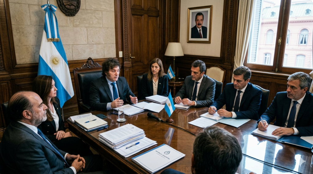 Reunión clave del oficialismo: definen estrategia legislativa y preparan el informe de Adorni