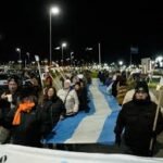 gobernadores buscaron mostrar unidad en la vigilia por Malvinas