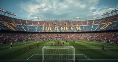 Jugada ofensiva del Barcelona ante Espanyol en el clásico catalán