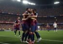 festejo de Barcelona tras gol agónico ante Atlético