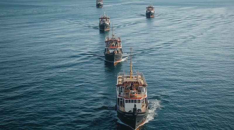 Buques comerciales detenidos en el estrecho de Ormuz durante restricciones