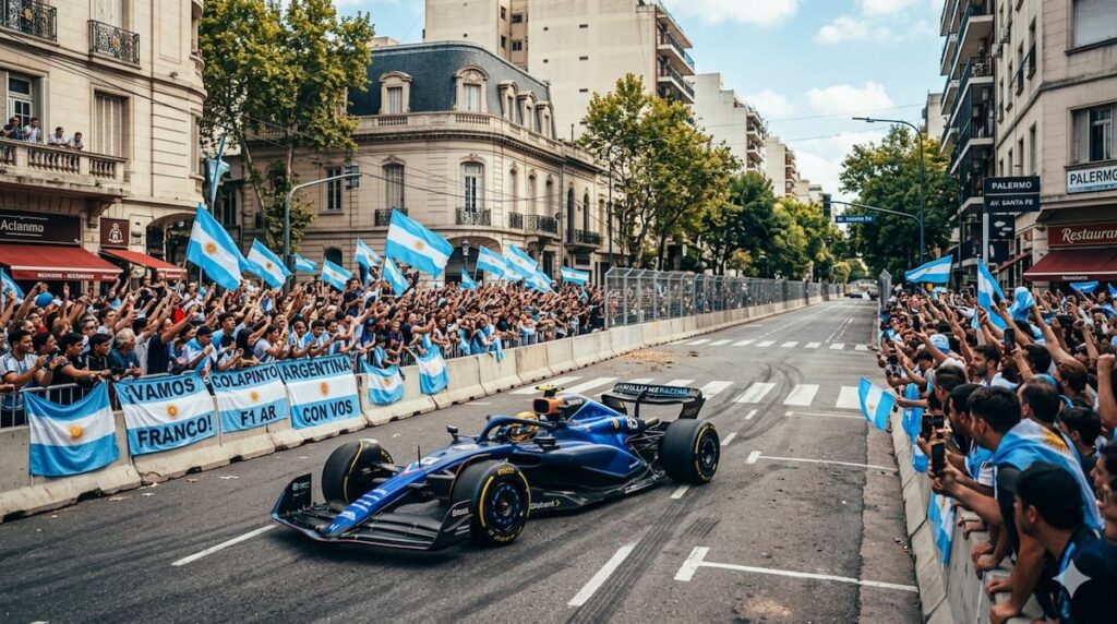 Colapinto en Palermo con Fórmula 1