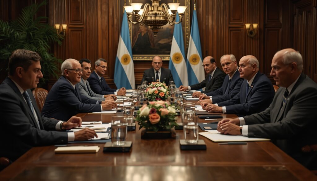 Dirigentes sindicales analizando la reforma laboral