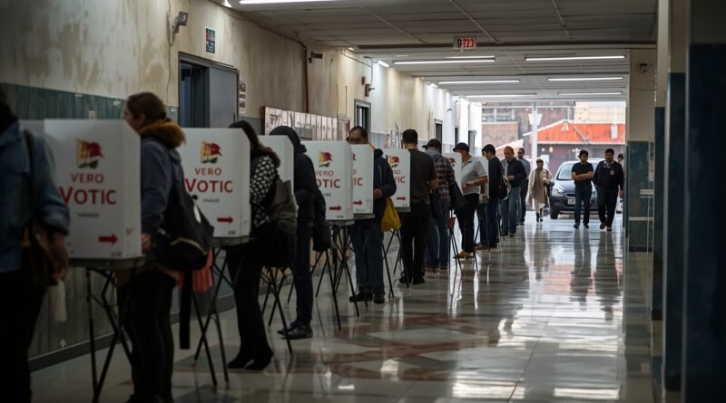 Ciudadanos votando durante las elecciones generales en Perú 2026