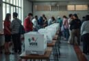 Ciudadanos votando durante las elecciones generales en Perú