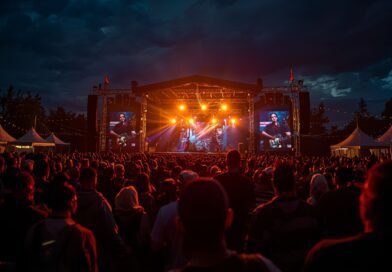 Público disfrutando un festival cultural con música en vivo en Argentina