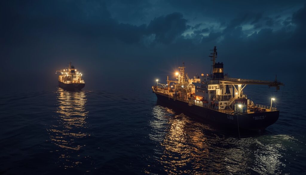 Petroleros operando en la llamada flota fantasma