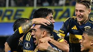 Di Lollo convierte de cabeza para Boca ante Barcelona