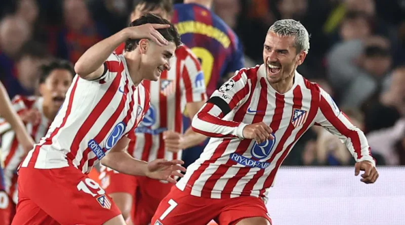 Jugador ejecuta un remate potente durante el partido