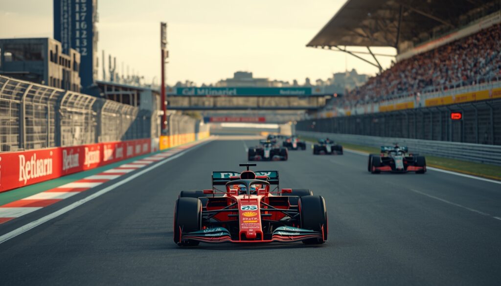 Monoplaza liderando una carrera de Fórmula 1 durante la temporada 2026