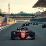 Monoplaza liderando una carrera de Fórmula 1 durante la temporada 2026