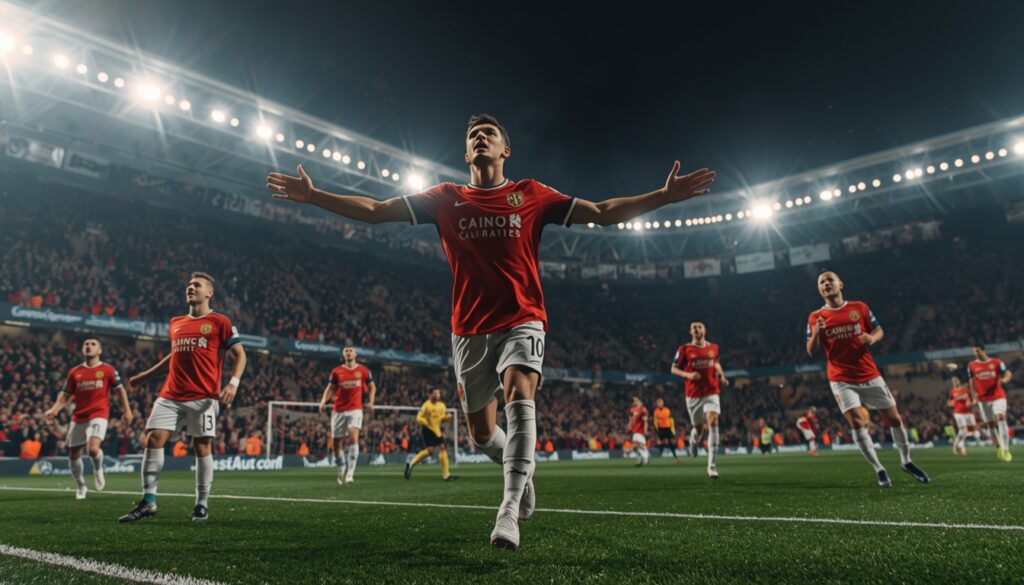 Jugadores del Mallorca celebran el gol agónico ante Real Madrid