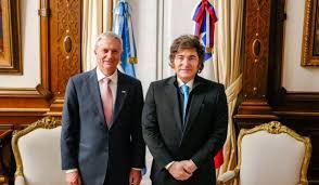 Encuentro entre el presidente argentino y el mandatario chileno en la Casa Rosada