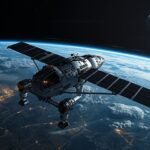 nave Orion de la misión Artemis II orbitando la Tierra