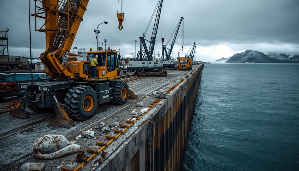 Obras de infraestructura en el puerto de Ushuaia